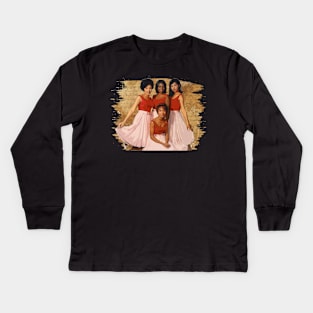 Doo-Wop Elegance Chantel Band Tees, A Time-Tested Tribute to the Queens of Musical Harmony Kids Long Sleeve T-Shirt